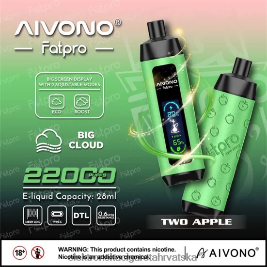 Elektronska Cigareta Cijena - Aivono Fatpro 22000 dvije jabuke L668DF1