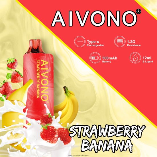 E Cigareta Cijena - Aivono AIM GUN 7000 jagoda banana L668DF107