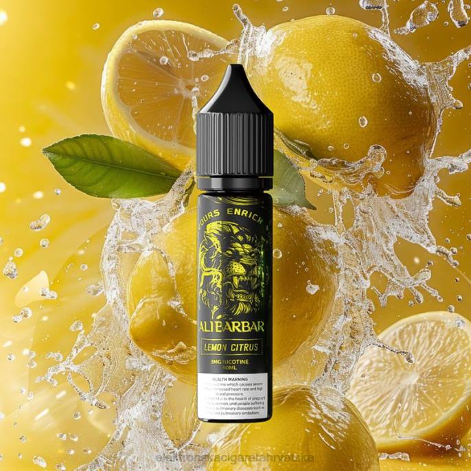 Jednokratni Vape Hrvatska - Alibarbar nargila oniks limun citrus 02XP90