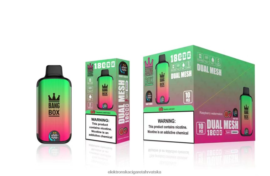 Smok Jednokratni Vape - Bang Box 18000 udaha malina lubenica 66HPFL97