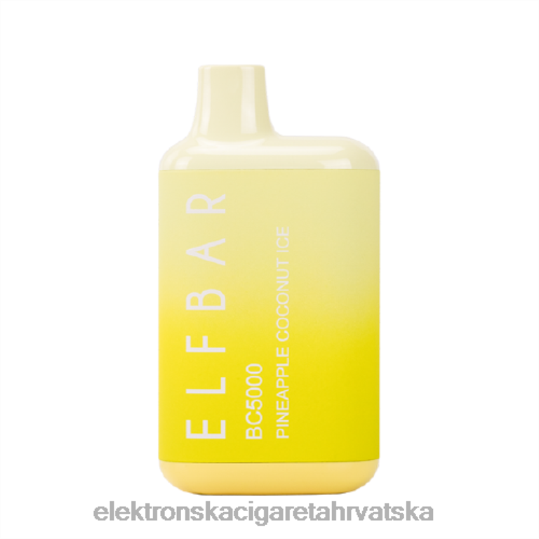 Jednokratni Vape Tisak - ananas kokosov led DJFJL305 ELFBAR BC5000