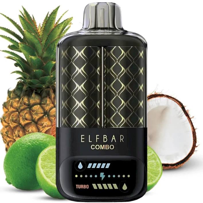 Jednokratni Vape Tisak - limeta & ananas Elf Bar Combo 25000 F2B05